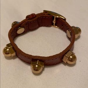CC Skye bolt studded leather bracelet